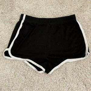 Shein Black Shorts w/ White Striped Detail- Women's XS